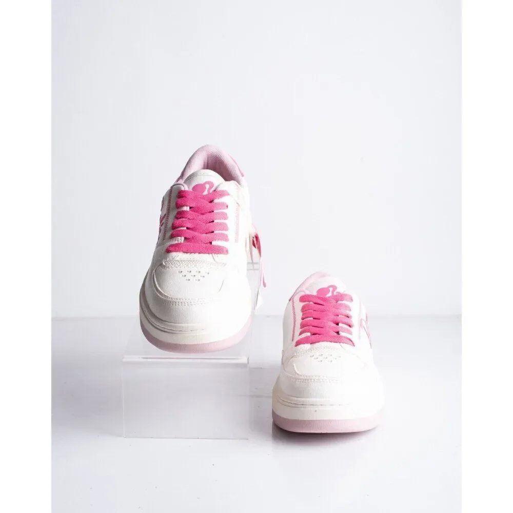 Zara Kids Girls Barbie Sneakers White Pink Barbiecore US 4 EU 36 3464/330 NWT